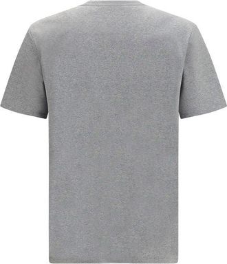 Balmain Mens Gray Cotton T-Shirt