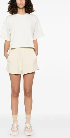 Autry Womens T-Shirt Cream Cotton T-Shirts & Jerseys