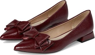 Journee Collection Ophelia Womens Flat Shoes Croco/Oxblood : 9.5 M, Faux Leather