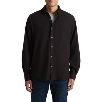 Mavi One Pocket Button Down Shirt in Black Bean at Nordstrom, Size X-Large
