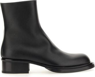 Alexander McQueen Cuban Stack Boot-Uomo