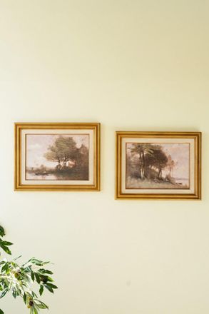 Kalalou Set Of Two Framed Landscape Prints
