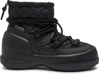 Moon Boot Moon Boot Mezzaluna Quilted Nylon Snow Boots - Black - 41 (IT41/ UK8)
