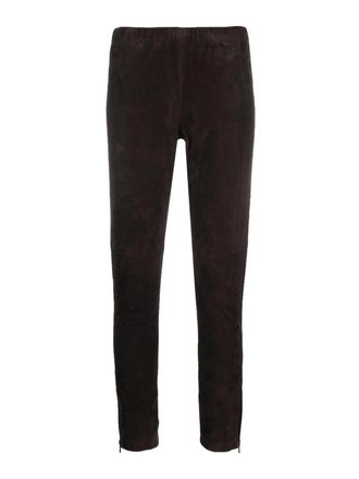P.A.R.O.S.H. P. A.R. O.S. H. Monet Slim-Fit Suede Trousers