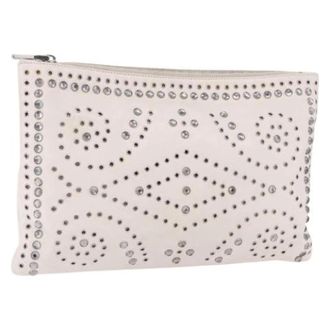 Prada Pre-owned Vintage Clutch Bag - Dames - Pre-owned - Wit - Maat: ONE Size Leer