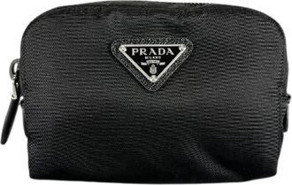 Prada Pre-owned Re-Nylon Pouch - - Pre-owned - Donna - Nero - ONE SIZE