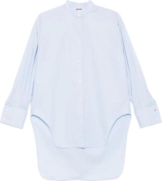 Moschino Camicia con orlo curvo - Blu