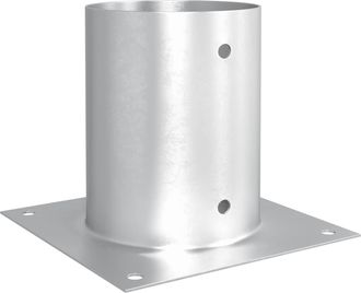 vidaXL Ancla De Tierra Redonda 12 Uds. Plateado 18 X 18 X 15 Cm Metal Vidaxl