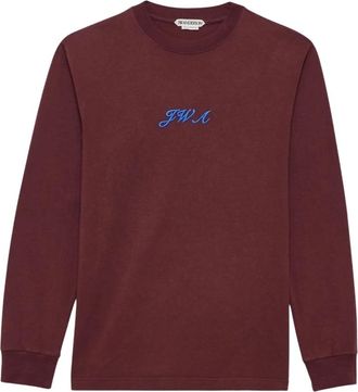 J.W.Anderson Script Long Sleeve T-Shirt - Heren - Longsleeves - Paars - L - Tops