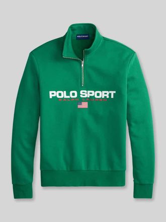 Polo Ralph Lauren Relaxed Fit Troyer aus Baumwoll-Mix in Gruen, Gr&ouml;&szlig;e XXL