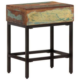 vidaXL Vidaxl - Mesa Auxiliar Madera Maciza Reciclada 40x30x51 Cm