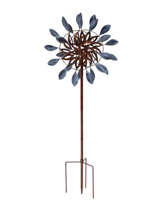 Sunnydaze Whirling Petals Powder-Coated Wind Spinner