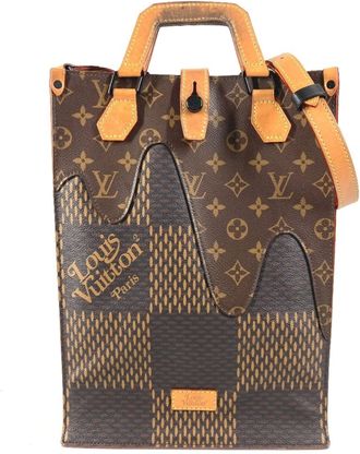 Louis Vuitton Brown Damier Canvas Shoulder Bag Tote Bag (Pre-Owned)