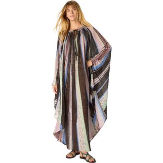 Missoni Long Cape-effect Mixed Viscose Lam&eacute; Caftan in Green& Brown at Nordstrom, Size 42 It