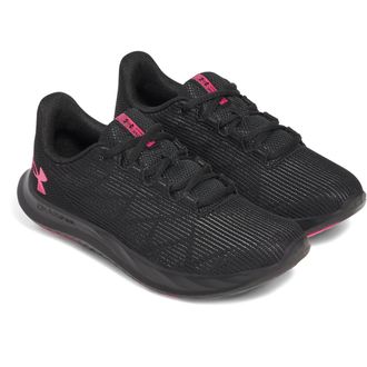 Under Armour Laufschuh UNDER ARMOUR UA W Charged Speed Swift, Damen, Gr. 36,5, schwarz (schwarz, schwarz, pink), Textil, Schuhe Laufschuh
