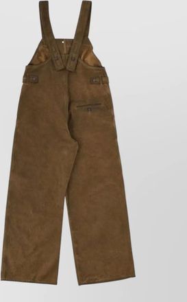 Uma Wang panda dungarees wide leg straps pockets