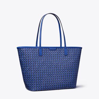 Tory Burch Womens Ever-Ready Zip Tote in Blue, One Size