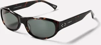 Epokhe Dome Sunglasses in Dark Tortoise Polished/green at Nordstrom