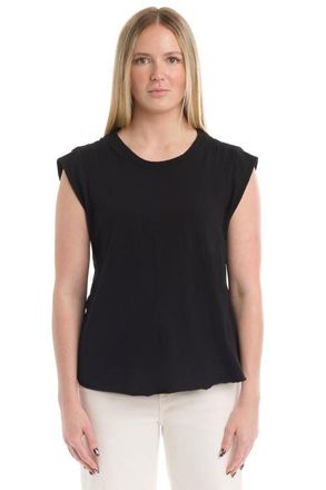 Wilt Ruched Shoulder Tee in Black at Nordstrom, Size X-Small