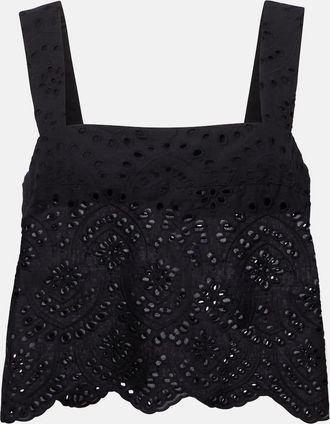 Poupette St Barth Top Noa in sangallo