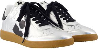 Isabel Marant Womens Kaycee Sneaker Silver Lambskin