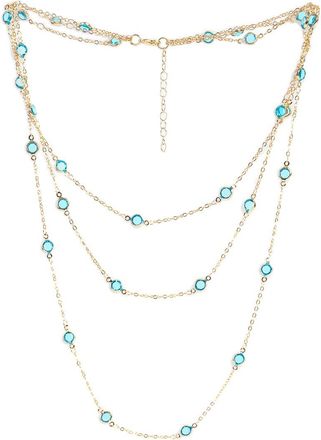 Saachi Saachi Glass 3-Layer Necklace
