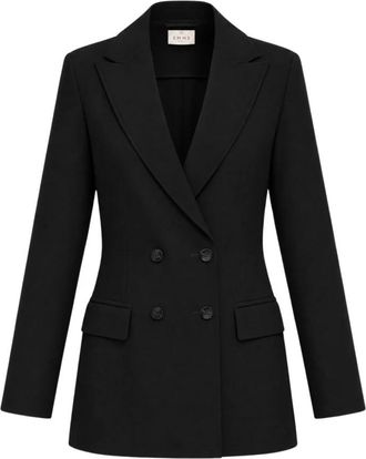 Marella Emmtavola Blazer - Dames - Blazers - Zwart - M - Leer - Jassen