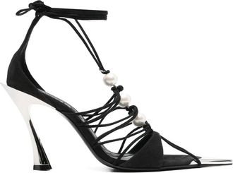 MUGLER Sandali Fang 100mm - Nero