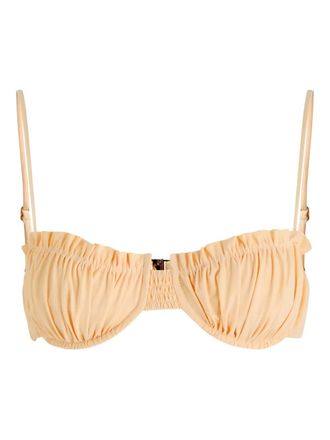 Faithfull The Brand ruffled bikini top - Neutrals