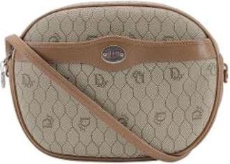 Dior Pre-owned Cross Body Bags, female, Beige, Size: ONE SIZE Pre-owned Leather Cross Body Bag