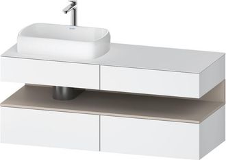 Duravit Qatego Consola Mueble Bajo Lavabo, 2 Extensiones, 2 - Duravit