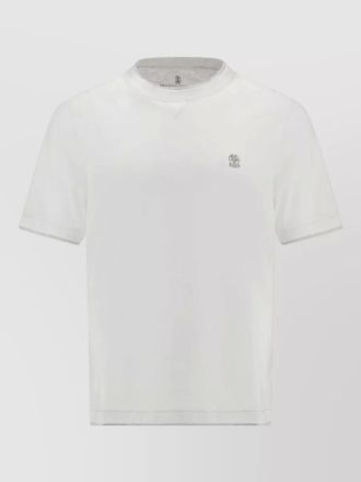 Brunello Cucinelli white cotton t-shirt