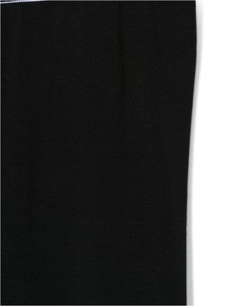 Off-white Logo Band Cotton Leggings - Black