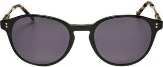 Hackett Mens Black Round Sunglasses HEBS286-001-1