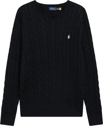 Polo Ralph Lauren Truien & Vesten, Heren, Zwart, XL, LS Driver CN Long Sleeve Pullover