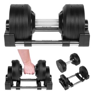 OEM Mancuerna Autom&aacute;tica Ajustable De Hierro Fundido De 24 Kg En Incrementos De 1 Kg Rebel