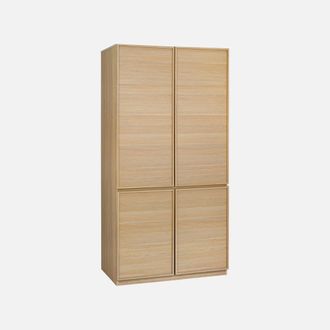 Sweeek M&oacute;dulo Armario Efecto Madera Con 4 Puertas
