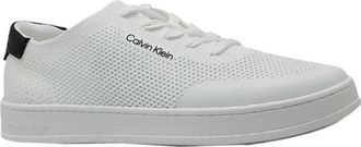 Calvin Klein Textiel Sneakers - Patched Logo - Heren - Sneakers - Wit - 41 EU - Polyester - Schoenen