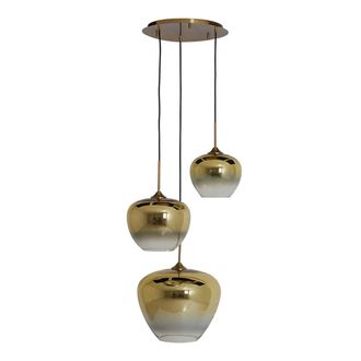 Light & Living L&aacute;mpara Colgante - Mayson - Dorado - Vidrio - - Light&living