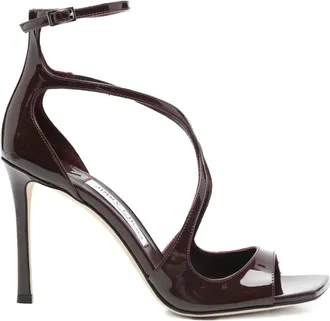 Jimmy Choo London Schoenen, Dames, Rood, 38 1/2 EU, Leer, Azia 95 Sandaal