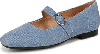 Naturalizer Womens Kelly Mary Jane Flat, Denim Blue, 8 UK