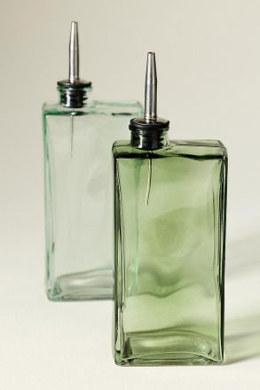 Anthropologie Rectangular Glass Oil Cruet