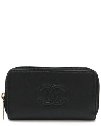 Chanel Caviar Zip Wallet Black (Authentic Pre-Loved)