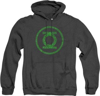 Gildan Green Lantern St. Patrick&acute;s Day Shamrock Logo Adult Heather Hoodie / Hooded Sweatshirt