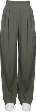 Alexander McQueen Green Relaxed Pants