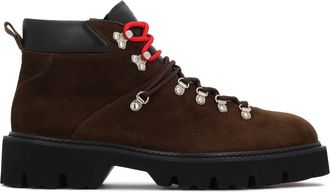 Kazar bruine boots met trekkingveters - Heren - Veterlaarzen - Bruin - 40 EU - Su&egrave;de - Schoenen