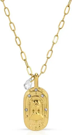 Kozakh Cielo Zodiac Pendant Necklace in Virgo/gold at Nordstrom
