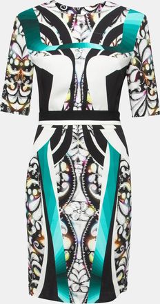 Peter Pilotto Multicolor Digital Print Belted Sheath Dress