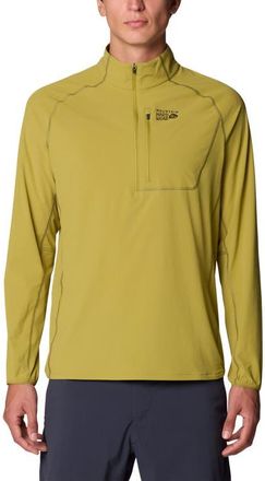 Mountain Hardwear Sunshield Half Zip in Bright Fatigue at Nordstrom, Size Xx-Large