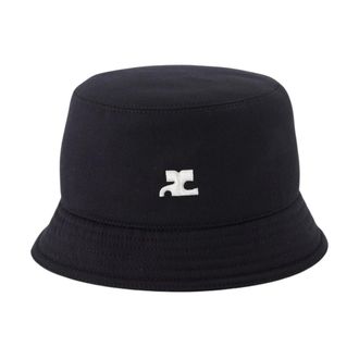 Courr&egrave;ges Accessories, male, Black, S, Classic Embroidered Cotton Cap